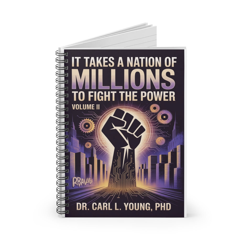 Notebook — "It Takes a Nation of Millions to Fight the Power" Inspirational Journal