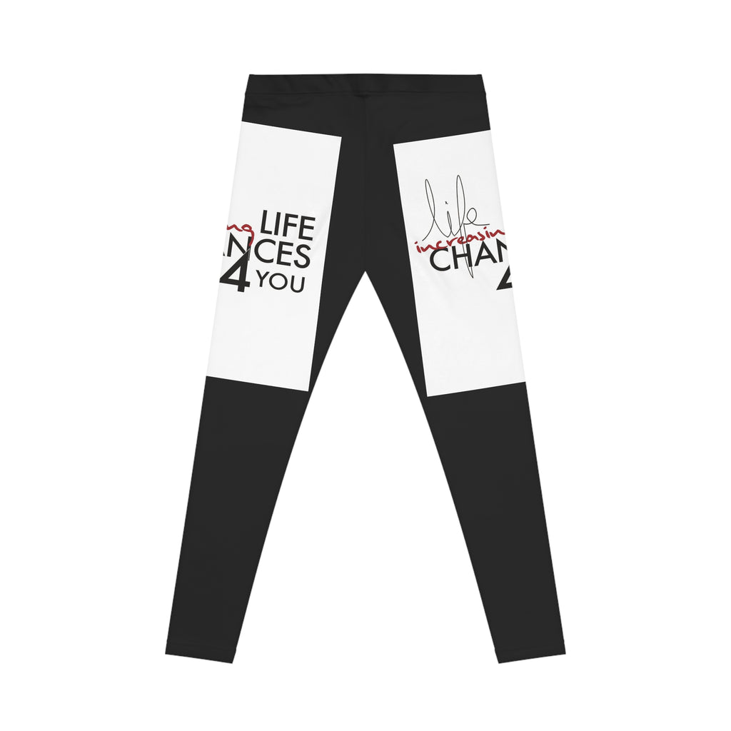 Life Changes Women’s Casual Leggings — Inspirational Graphic AOP