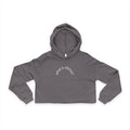 Cropped Hoodie — "What Is Silence?" Inspirational Quote Cropped Hoodie