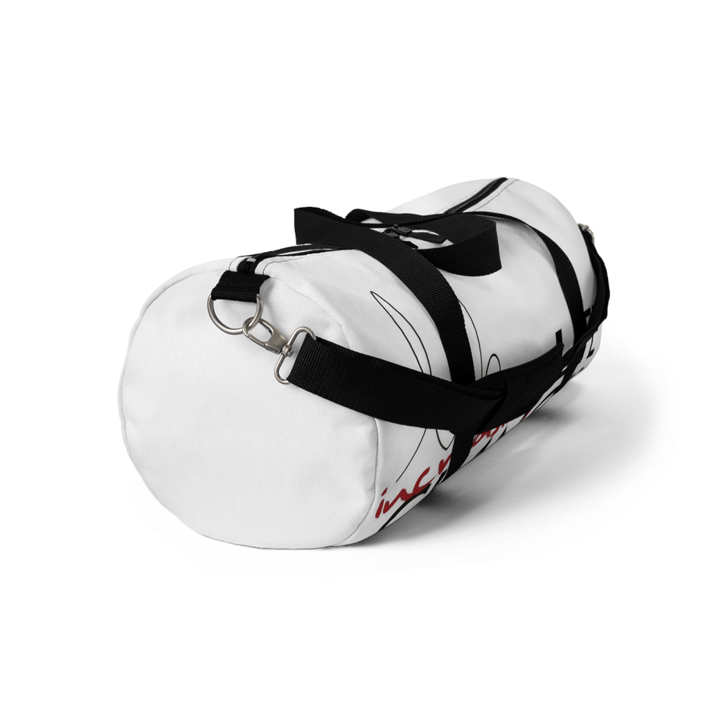 Minimal White Duffel Bag — Lightweight Travel & Gym Tote